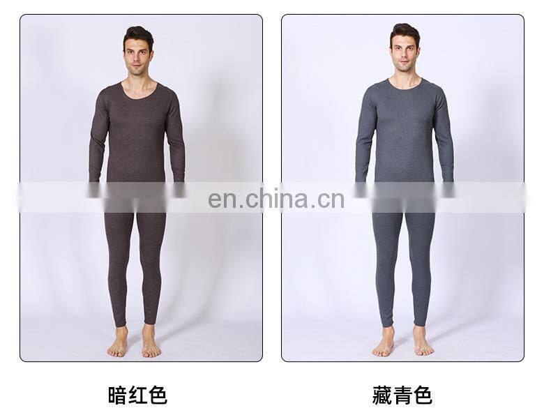 Manufacturer Christmas xmas sale Men's Pullover cozy underwear plus size 2-piece cloth winter top and pants