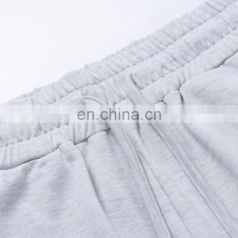 Clothing wholesale custom sports and leisure sweater women's trousers Slim straight leg pants pile pile trousers pleated sweat
