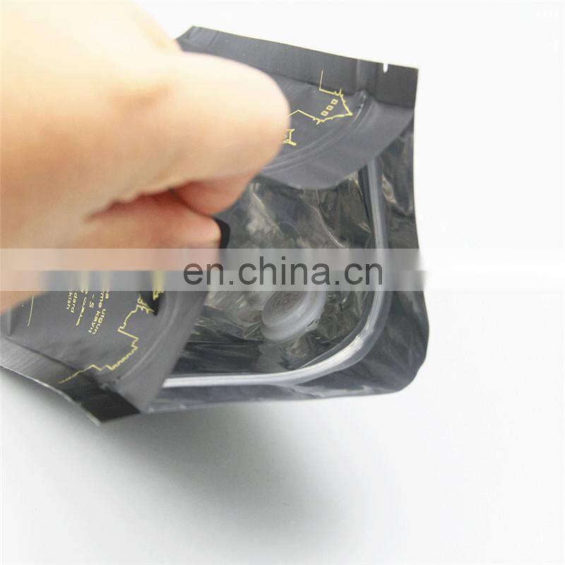 Laminated aluminum foil zip lock bag stand up pouch /matt white foil pouch /zip lock coffee bag with degassing valve
