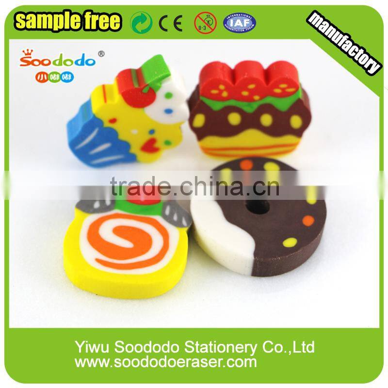 Cartoon harmless Extruded eraser food shape