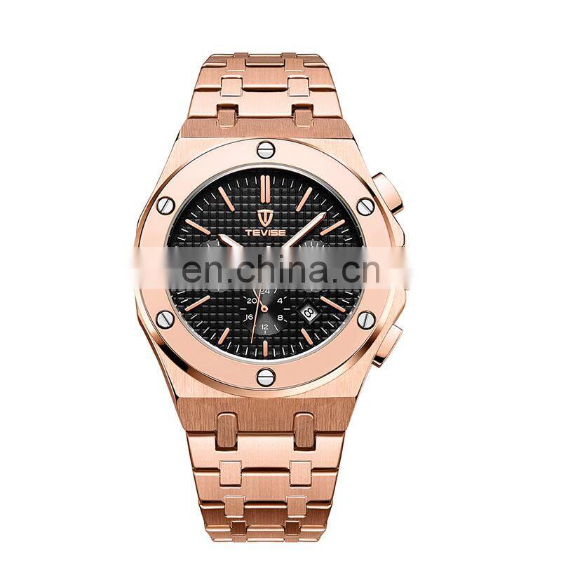 TEVISE T830A Trend OEM Alloy Skeleton Custom Automatic Mechanical Men Luxury Watches