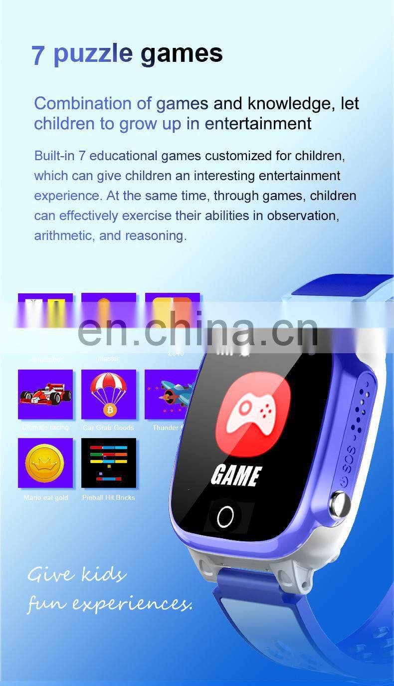 OEM Game Watch smartwatches Gift Music Player SIM Card For Kids Smart Watch Mobile Phone Wearable Device For Boys Girls Child
