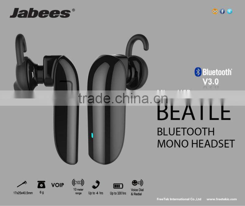 Jabees newest bluetooth headset mono bluetooth headset mini bluetooth headset bluetooth headset manufacturer china-BEATLE
