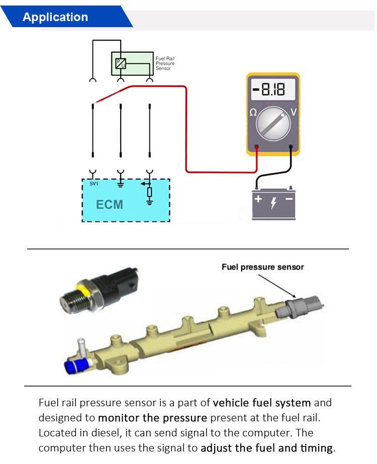 Common Rail Pressure Sensor Diesel Engine Fuel Injection Regulator Oil For Denso Fuel Rail Pressure Sensor 0281006921 For Trucks