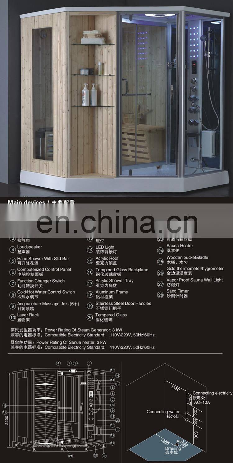steam room shower cabin sauna wood steam bath