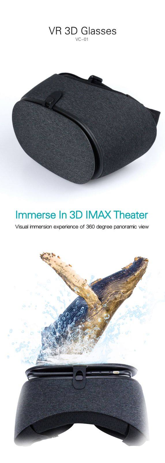 Ultra Light Body VR 3D Virtual Reality 3D Glasses for games and movies