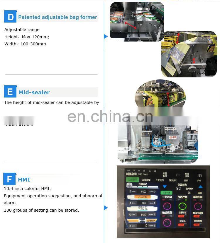 Biscuit family pack cookies cake bun donut secondary packaging flow wrapping packing machine