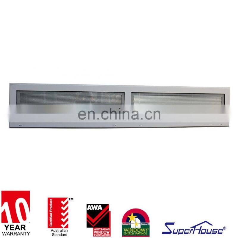 High quality customized modern design aluminum frame windows fixed window with jalousie louver