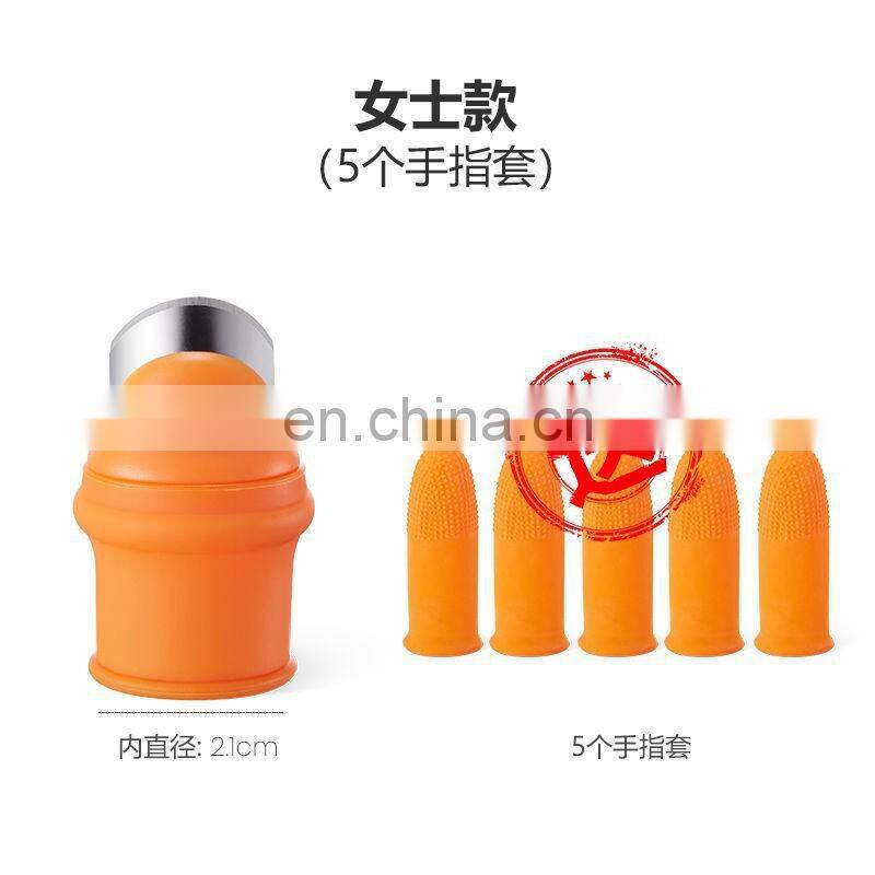 Finger Protector Silicone Thumb Knife Protector Gears Cutting Vegetable Harvesting Knife Pinching Plant Blade Scissors Gloves