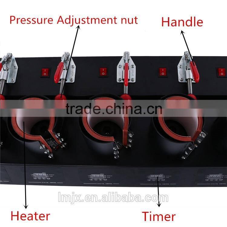 sublimation 5 in 1 combo mug heat press machine,mug heat transfer machine