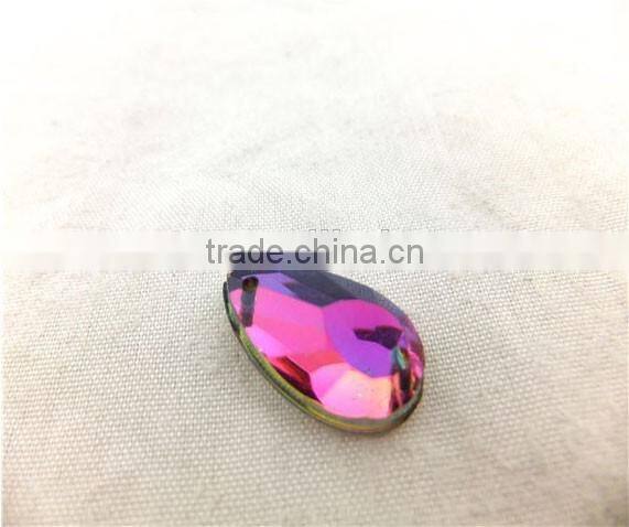 Shining Colorful Sew on Acrylic Stone for Carnival Dress