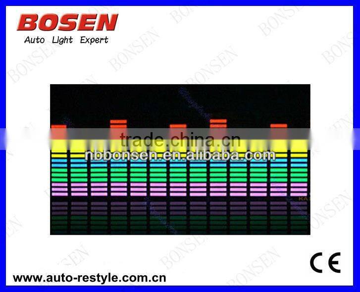 small size LED Decorative Light Car LED Sound Music Light Activated Equalizer 5 Colors