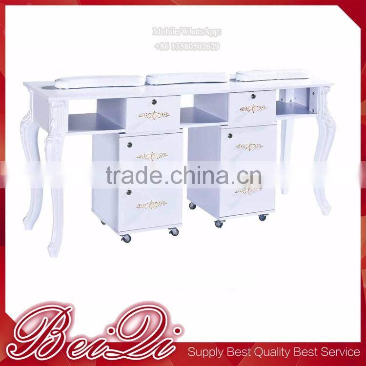 Salon Furniture One Set Nail Tool with Two Solid Wood Cabinet