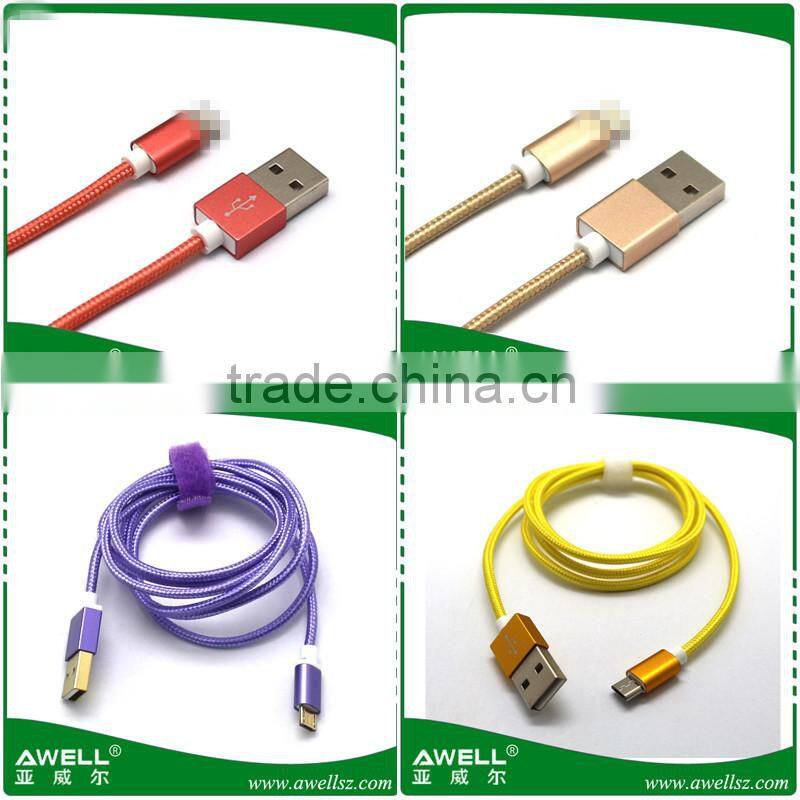 Logo Light Customized High Quality Colorful 5Pin Micro USB Cable For Android Data Cable