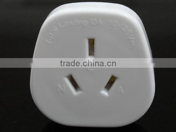 High Quality SAA Approved Schuko Germany EU Type F to AU/Australia/China/New-zealand plug travel adapter