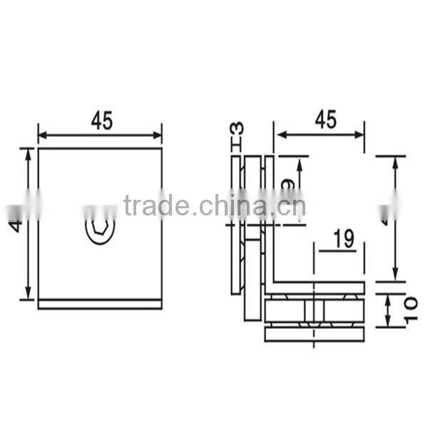 Stainless steel clip top glass jar and SS handrail clamps and handrail glass fixing