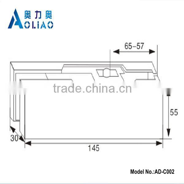 High quality glass holding clips of glass door bottom clamp patch fitting