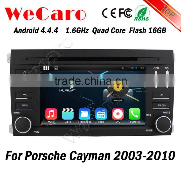 Wecaro WC-PC7014 Android 4.4.4 car dvd player for PORSCHE Cayman 2003 - 2010 with radio 3G wifi playstore