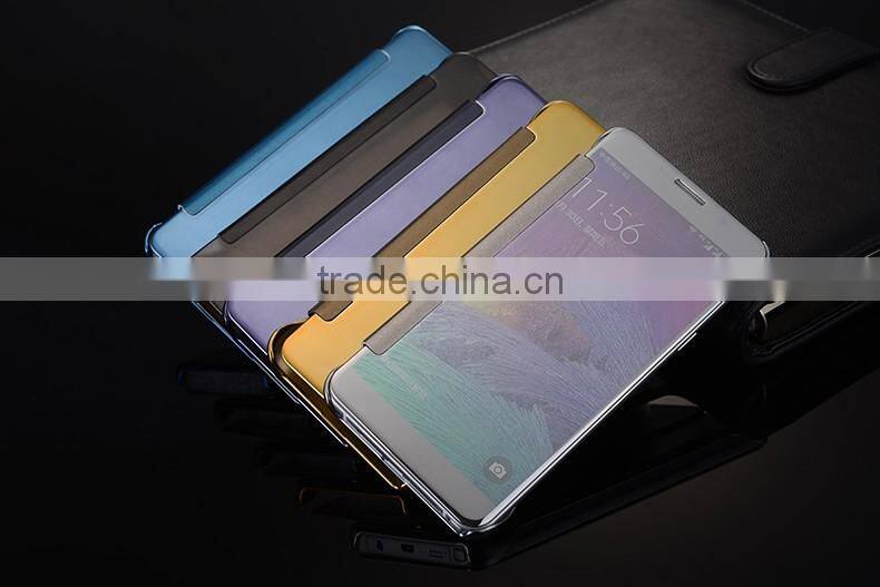 2016 new arrive flip mirror phone case for samsung note 5