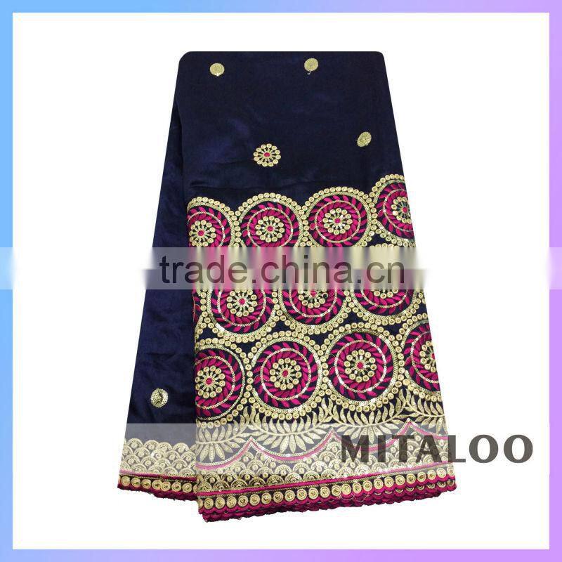 Mitaloo MGP0038 Good Price Silk Brocade Fabric Silk George Lace Fabric For Wholesale