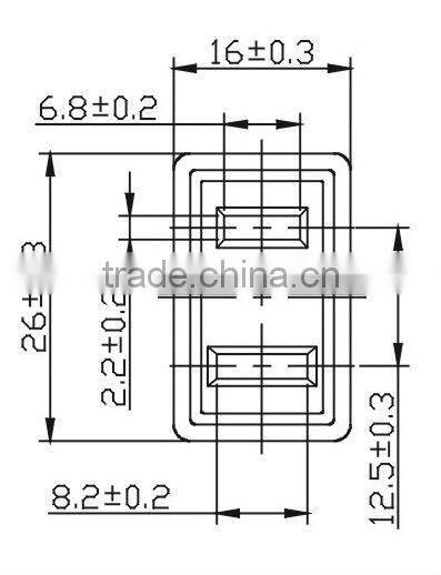 American 15A 125V male and female industrial plug and socket