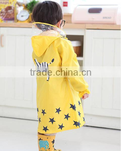 210T ripstop polyester waterproof child raincoat fabric soft smooth tough material