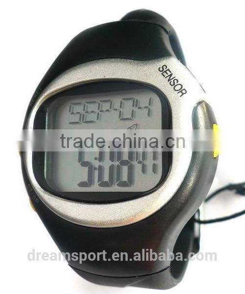 Water resistant finger sensor heart rate watch pulse digital slap wrist watch