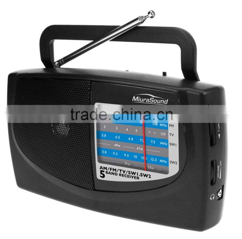 Factory Price FM SW LW Analogue Mental Antenna Radio