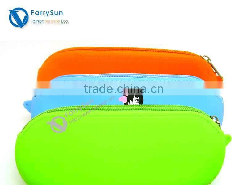 Custom Silicone rubber glasses case/foldable glasses case