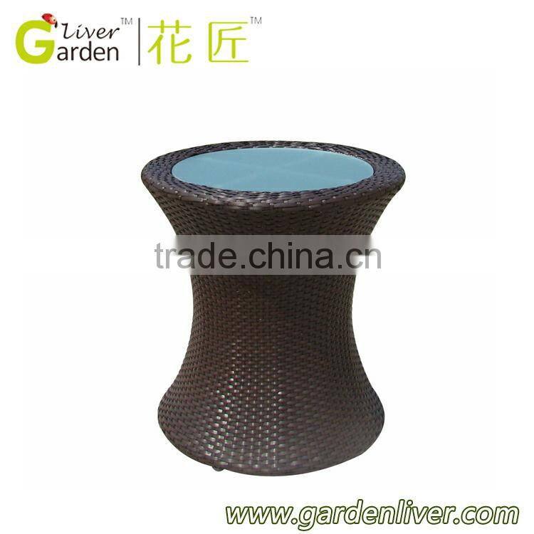 Cheap bistro 3pc set wicker furniture egg shaped wicker nest outdoor furniture