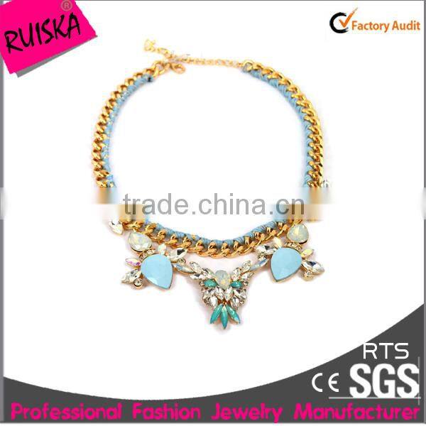 Fashion Design For Girls Colorful Chains Jewelry Necklace