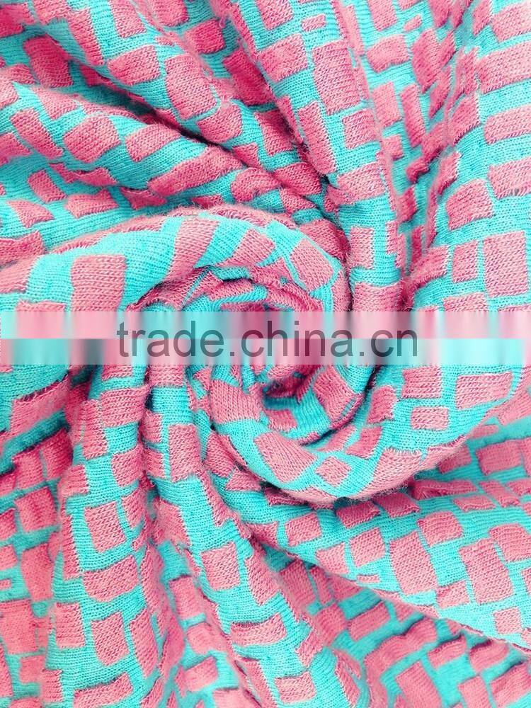 Alibaba china new style T/R jacquard fabirc for girls