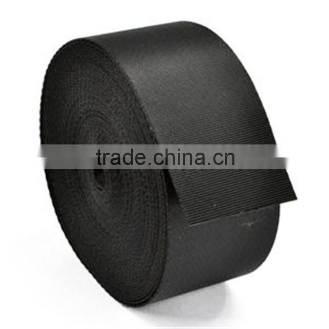 1 Inch Wide 10 Yards Black Nylon Heavy Webbing Strap