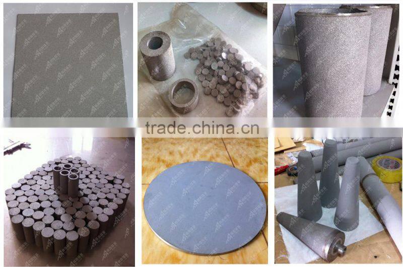 Titanium sintered filter disc
