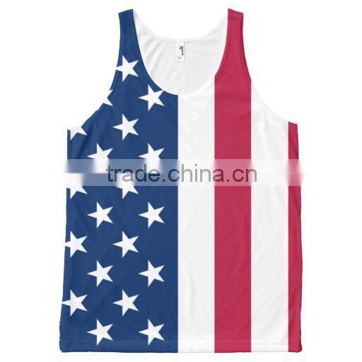 designer new printing usa basketball tank top wholesale for men