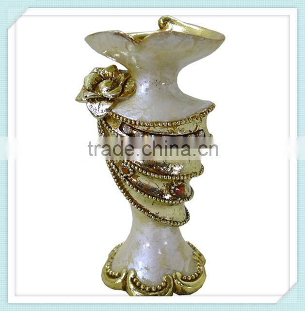 Wholesale silver decorative resin candle holder