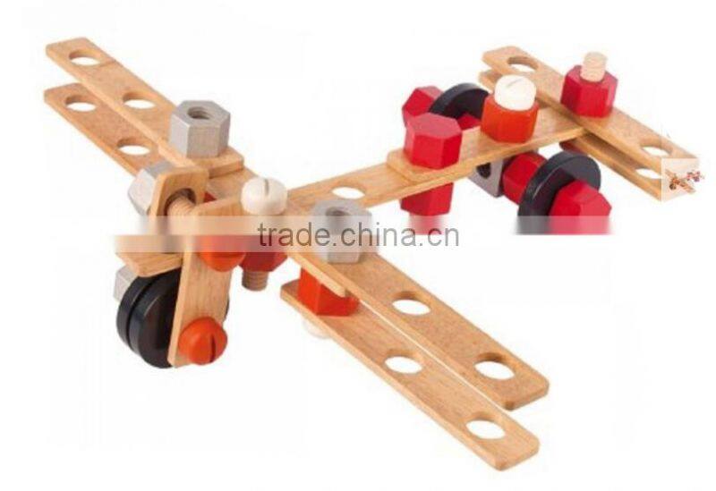 2015 New Brand Janod DIY Barrel Construction Set Wooden Educational diy Children Game of High Quality