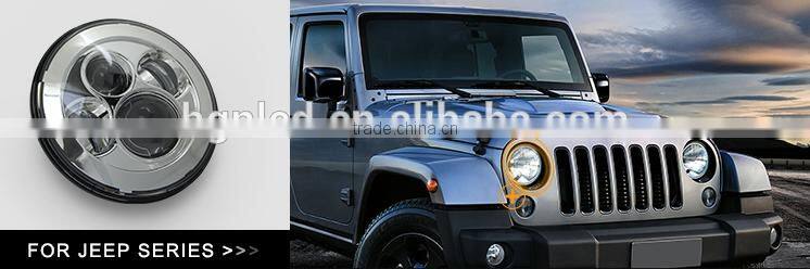 New arrival and high power led auto headlights 50W 7 inch