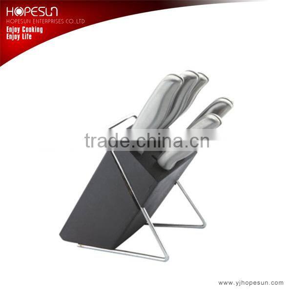 Kitchen knife sets with wooden block and chicken scissors