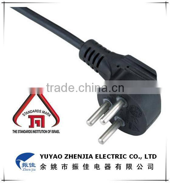 Three Pin Plug power cord for Isreal