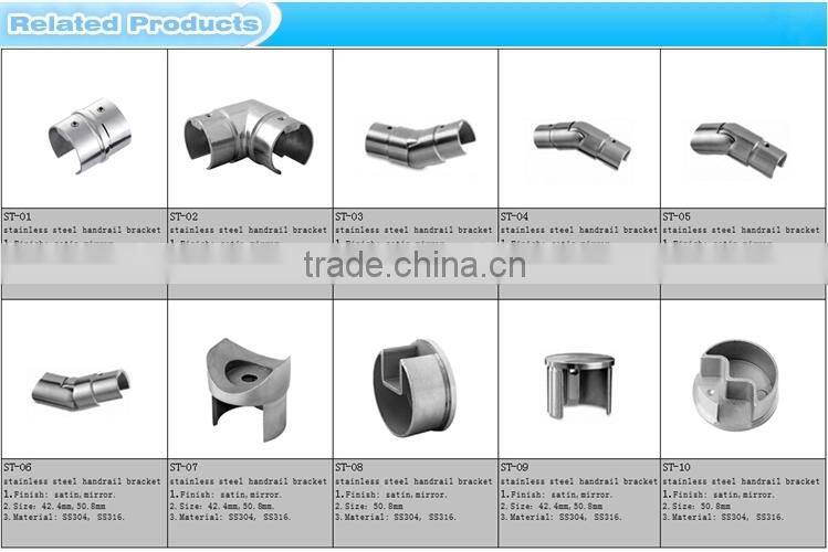 stainless steel pipe handrail slot round tube