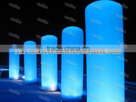 New year stage decoration lightpillar row type inflatable led column / lightpillar ( solar led, portable, ANKA)