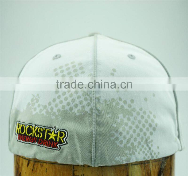 custom brand patch embroidery 6 panel flex fit hats