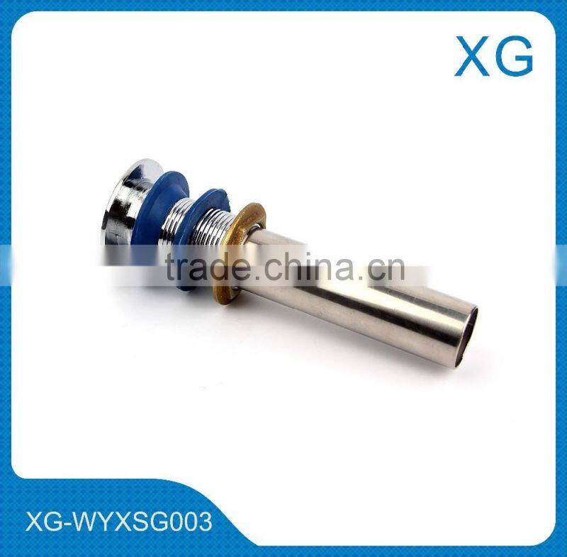 PP flexible basin waste hose/plastic sink drain hose with steel wire/pvc retractable hose for bathroom/chrome coated waste hose