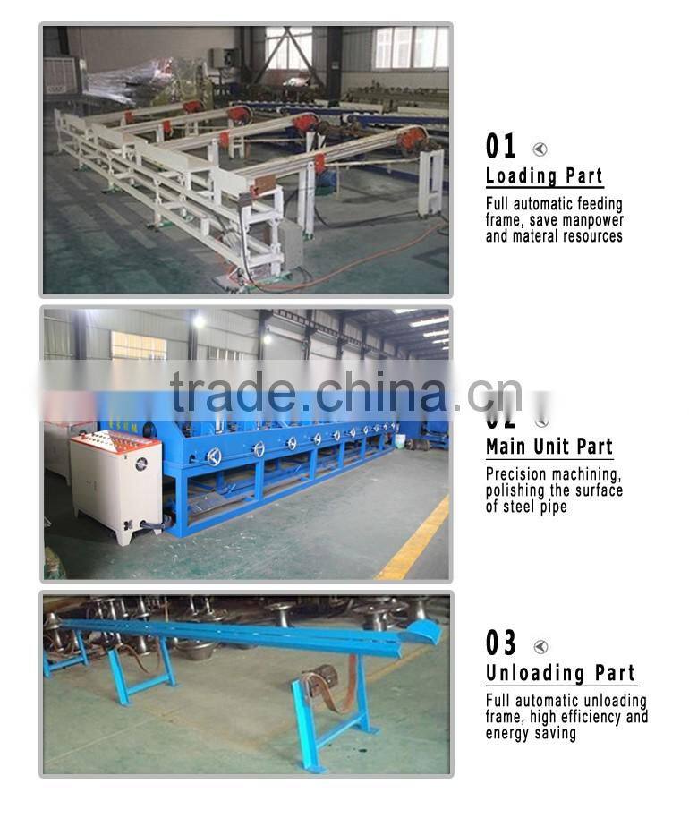 Safety equipment stainless steel pipe mirror polishing machine