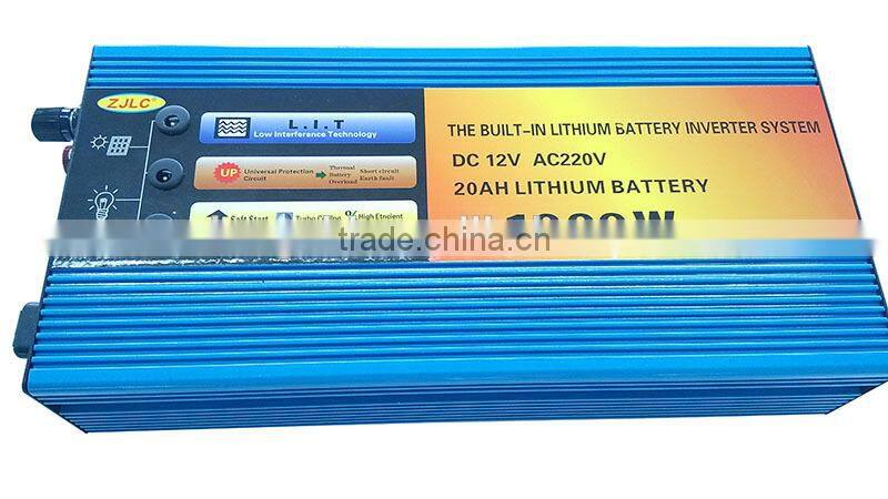 Factory Direct Sale 1000W battery inverter, power inverter with built in battery