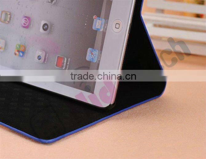 For iPad Mini Leather Case,Dot & Little Girl Design Book Style Leather Case for iPad Mini,Leather PC Cover Case