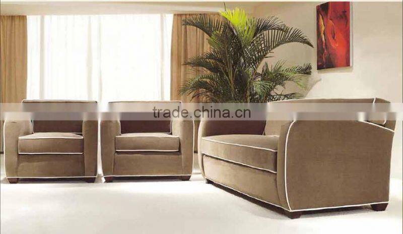 italian furniture sofa designs / turkish style hotel fabric sofa / retro exquisite hotel sofa set HS54