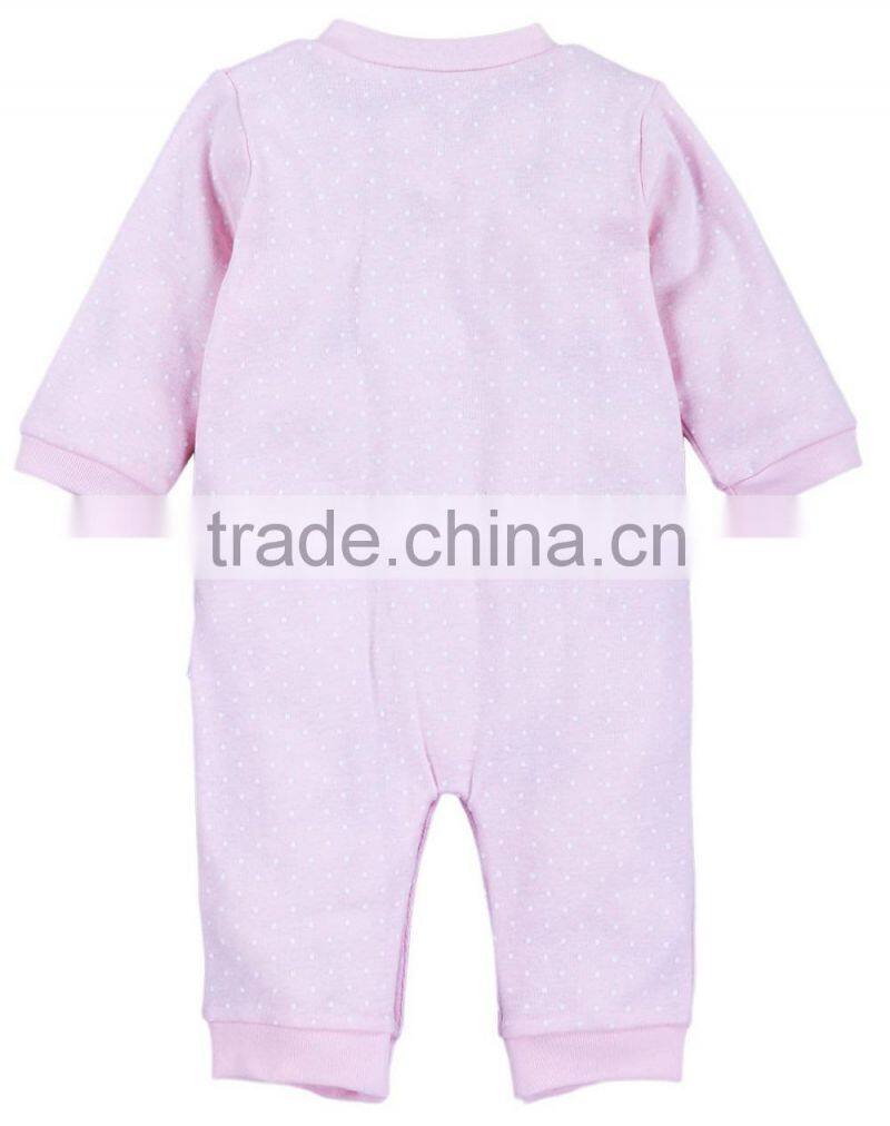 New born baby girl cotton romper pink cotton baby clothes baby products