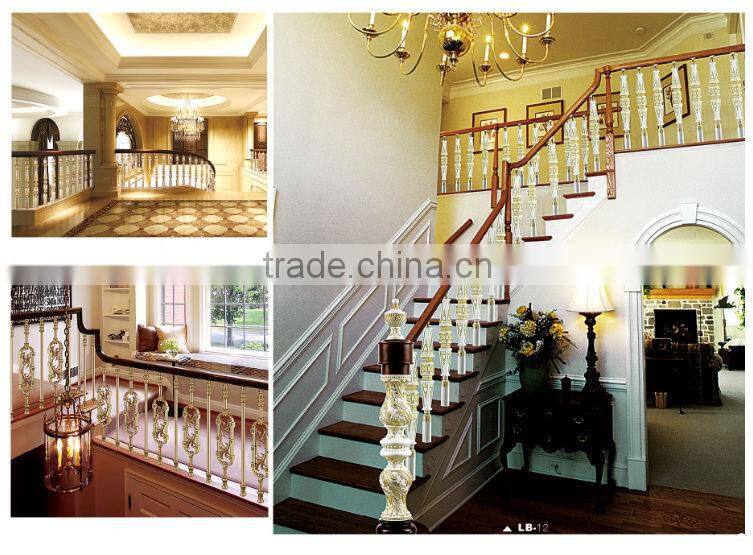 The stair rail accessories with aluminum iron balcony railings design for stairs outside